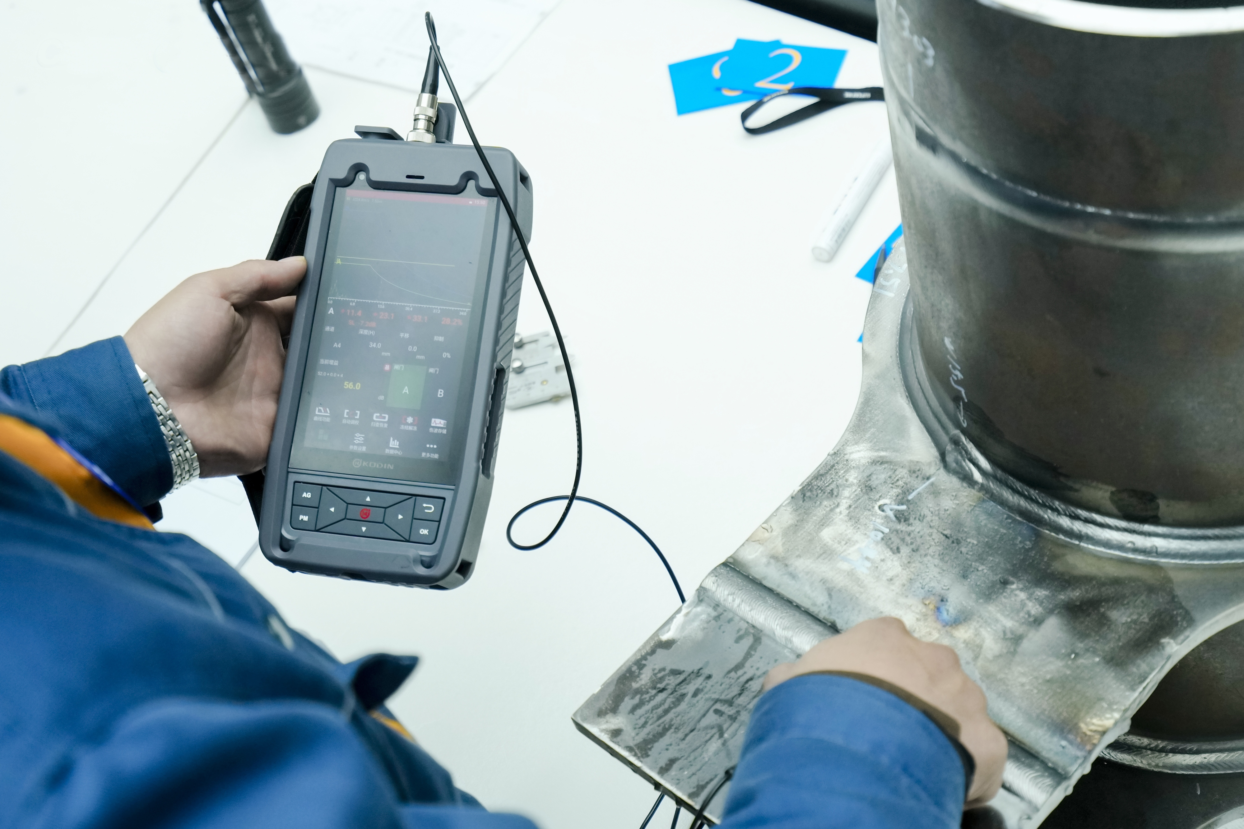 KODIN 6A-UT作為中國(guó)工程建設(shè)焊接協(xié)會(huì)指定裁判用機(jī)參加賽事